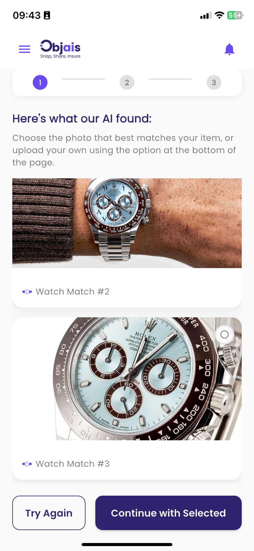 Here's what our AI found β choose your match